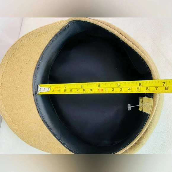 Vintage Wool Newsboy Hat Tan Brown MADE IN USA - Picture 7 of 8